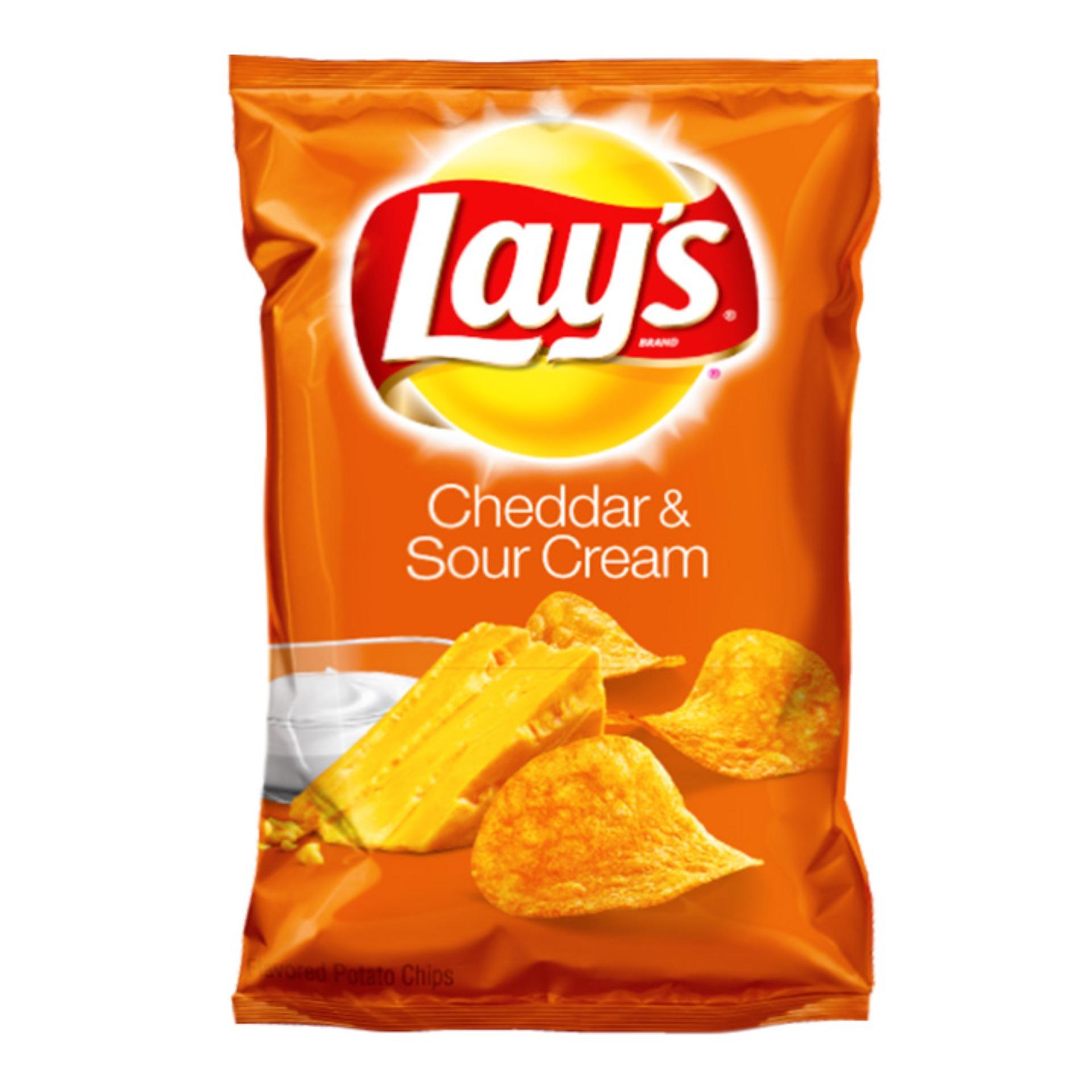 Lay's Cheddar & Sour Cream Potato Chips 184g MyGroser